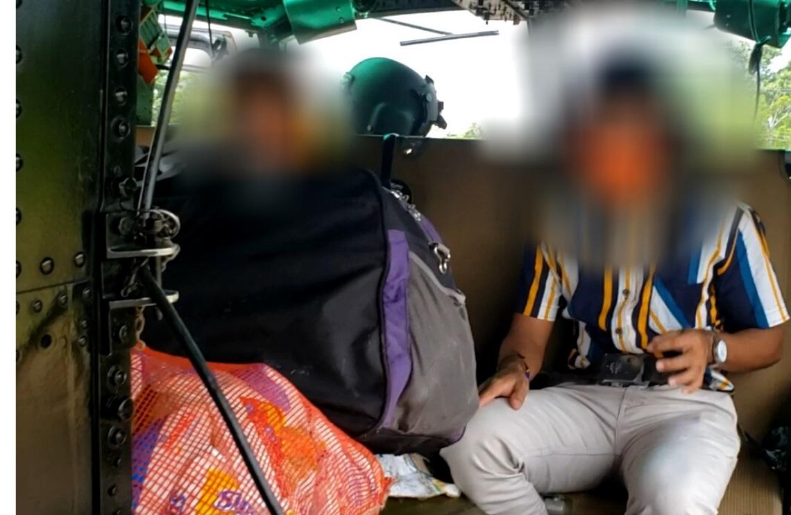 Armada de Colombia transporta a líder social amenazado en el Putumayo