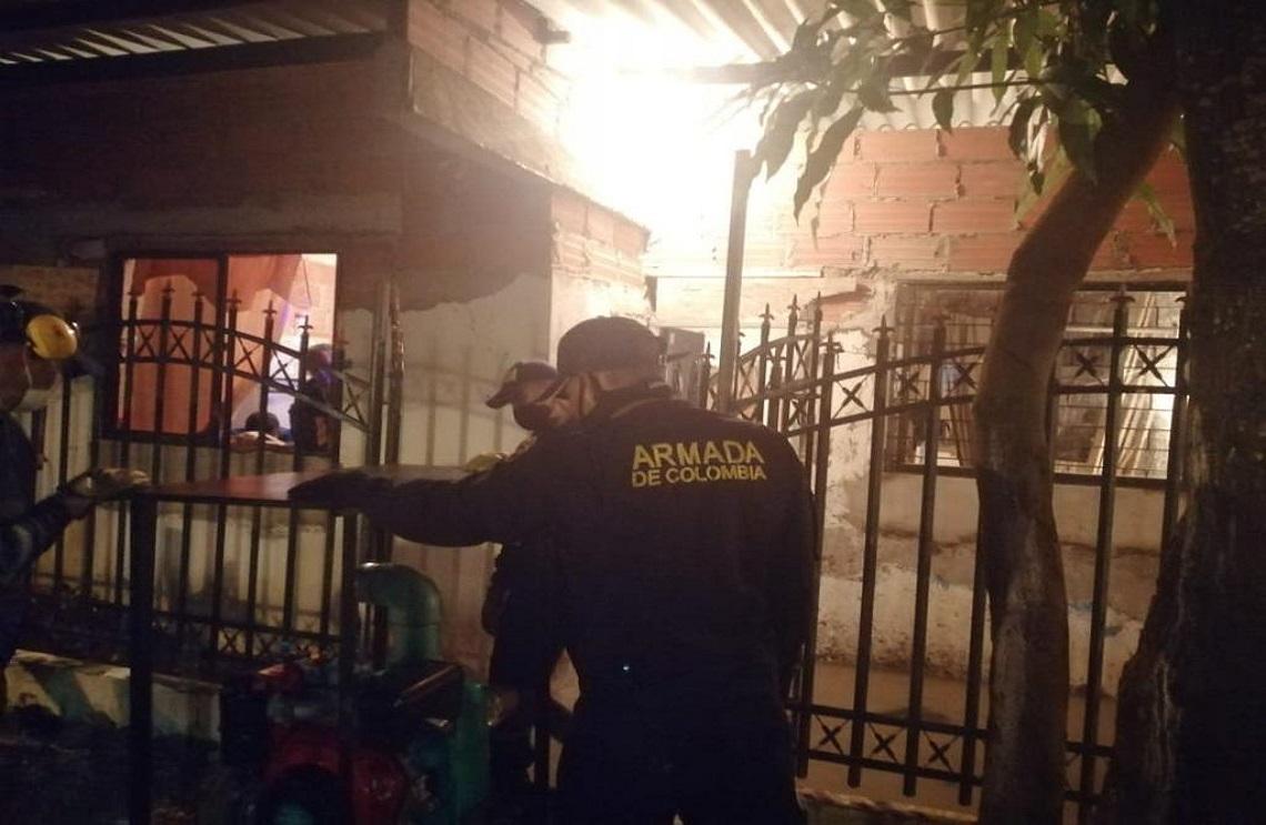 Armada de Colombia apoya en inundaciones por el paso de la tormenta IOTA en Cartagena