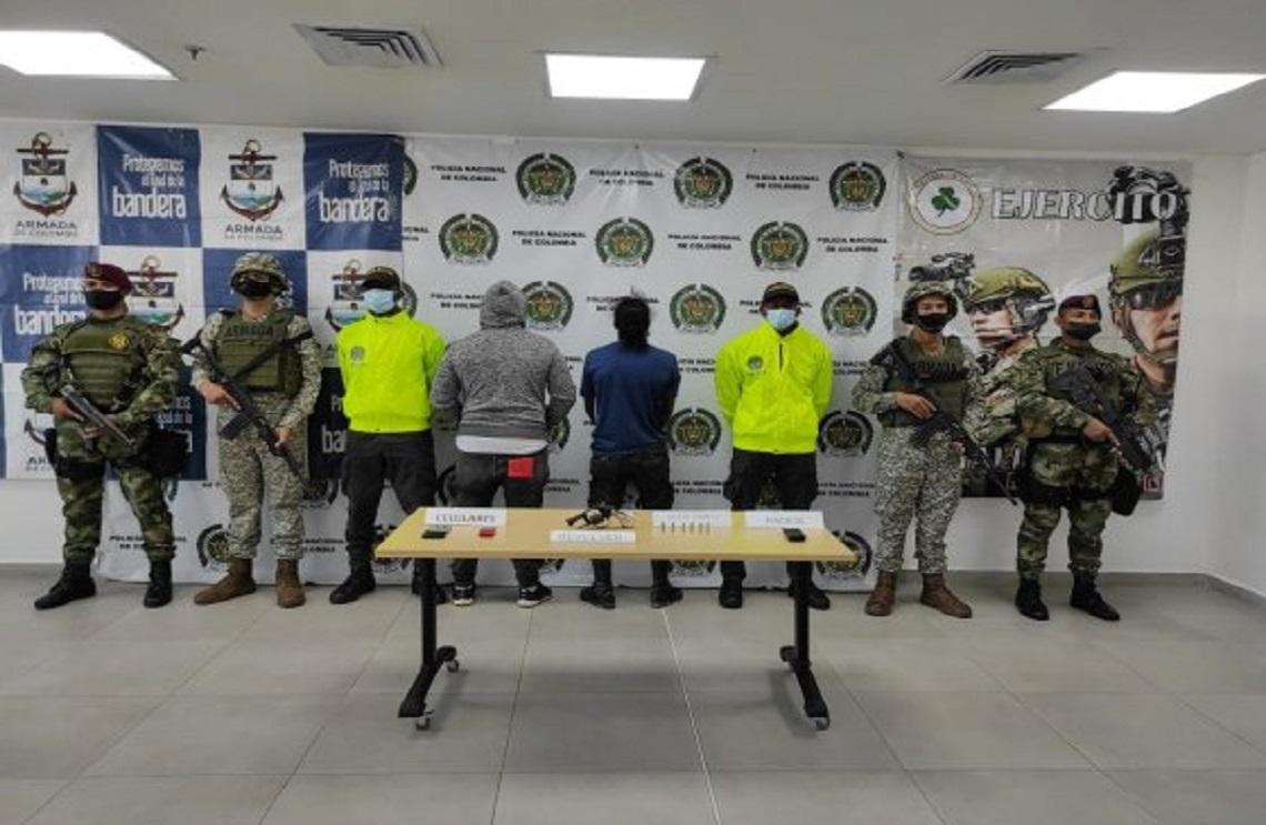 Fuerza Pública capturó a otros dos presuntos integrantes del grupo delincuencial organizado Banda Local