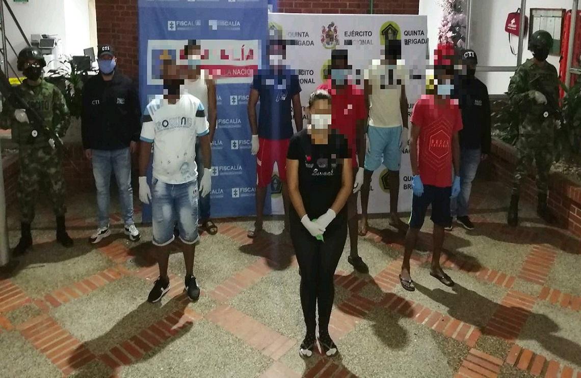 Capturados 7 integrantes de Los Rastrojos, dedicados al reclutamiento forzado de menores de edad