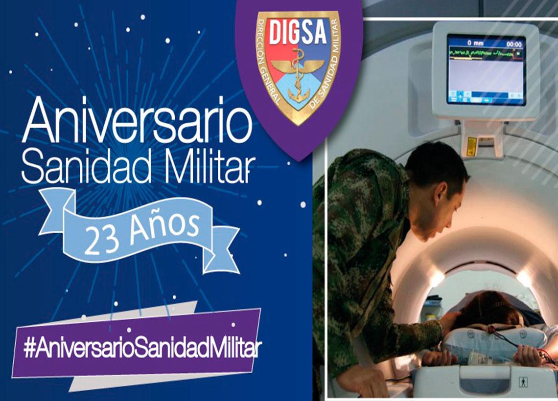 La Dirección General de Sanidad Militar cumple 23 años de servicio a los integrantes de las Fuerzas Militares