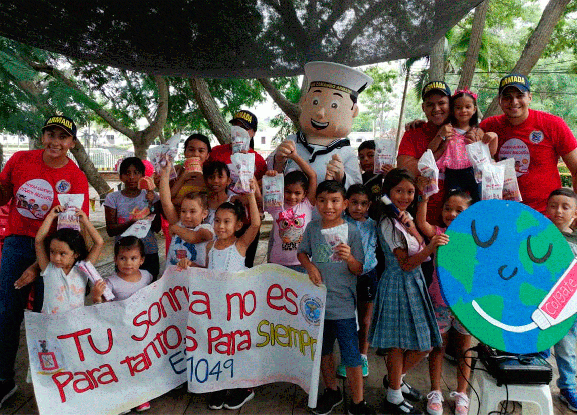 ‘Soy una generación más sonriente’, campaña de sanidad naval en Sucre