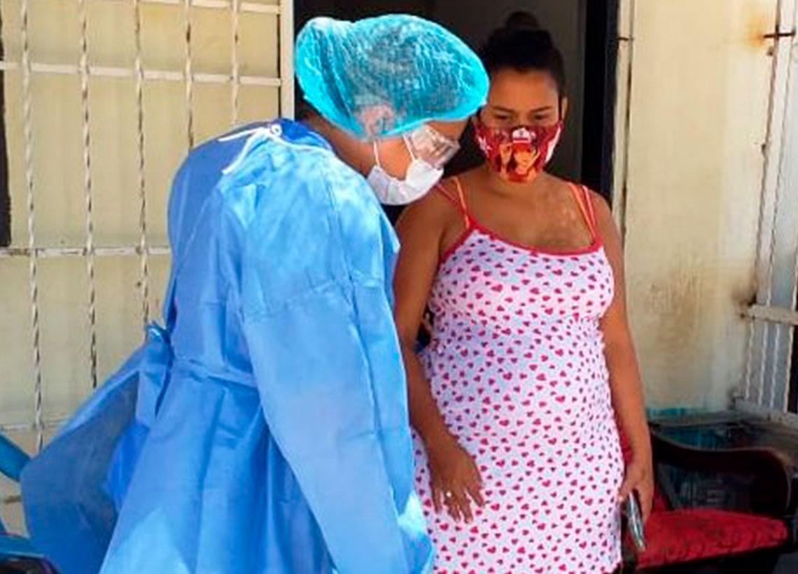 Con visitas domiciliarias, sanidad militar, en el César, vela por madres gestantes