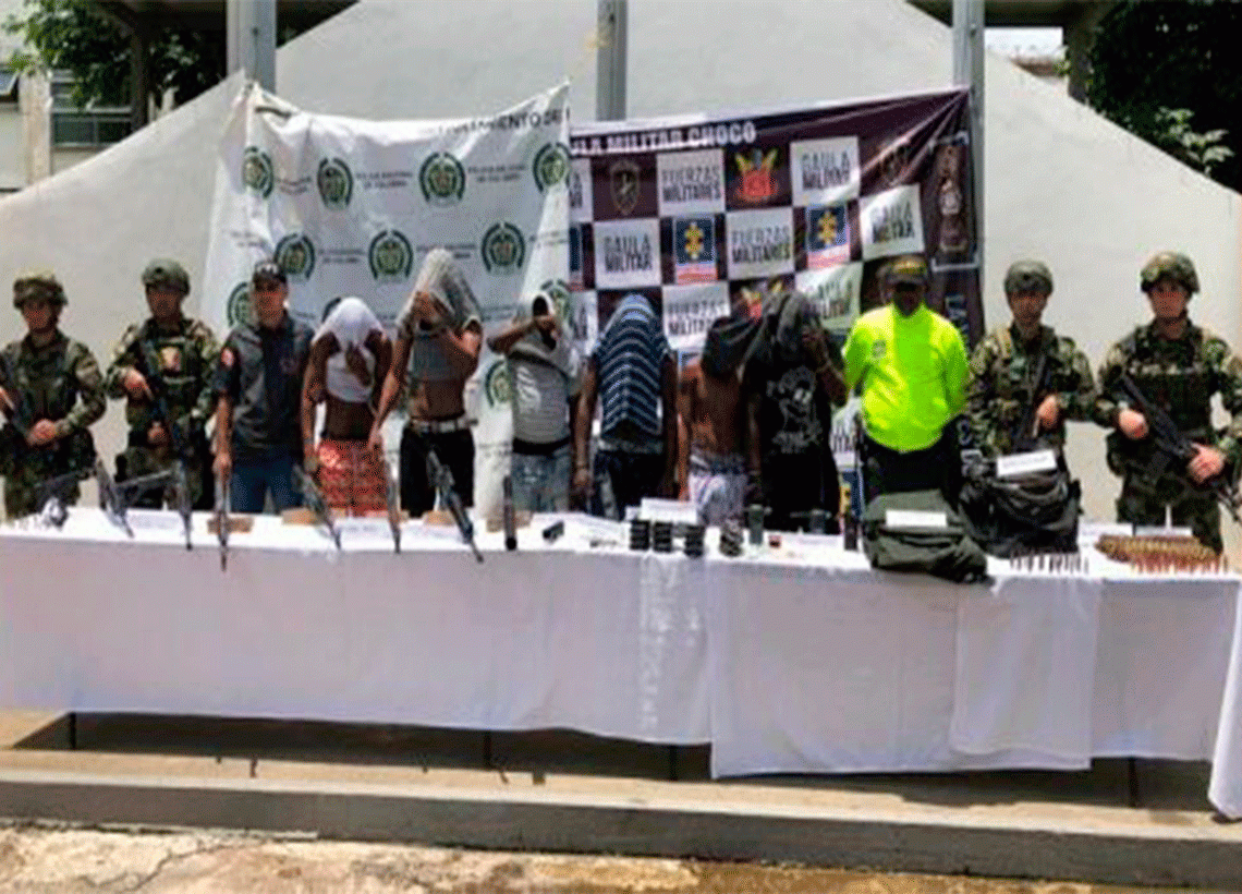 Fuerzas Militares, Policía y Fiscalía capturan en Antioquia 26 integrantes del ‘Clan del Golfo 