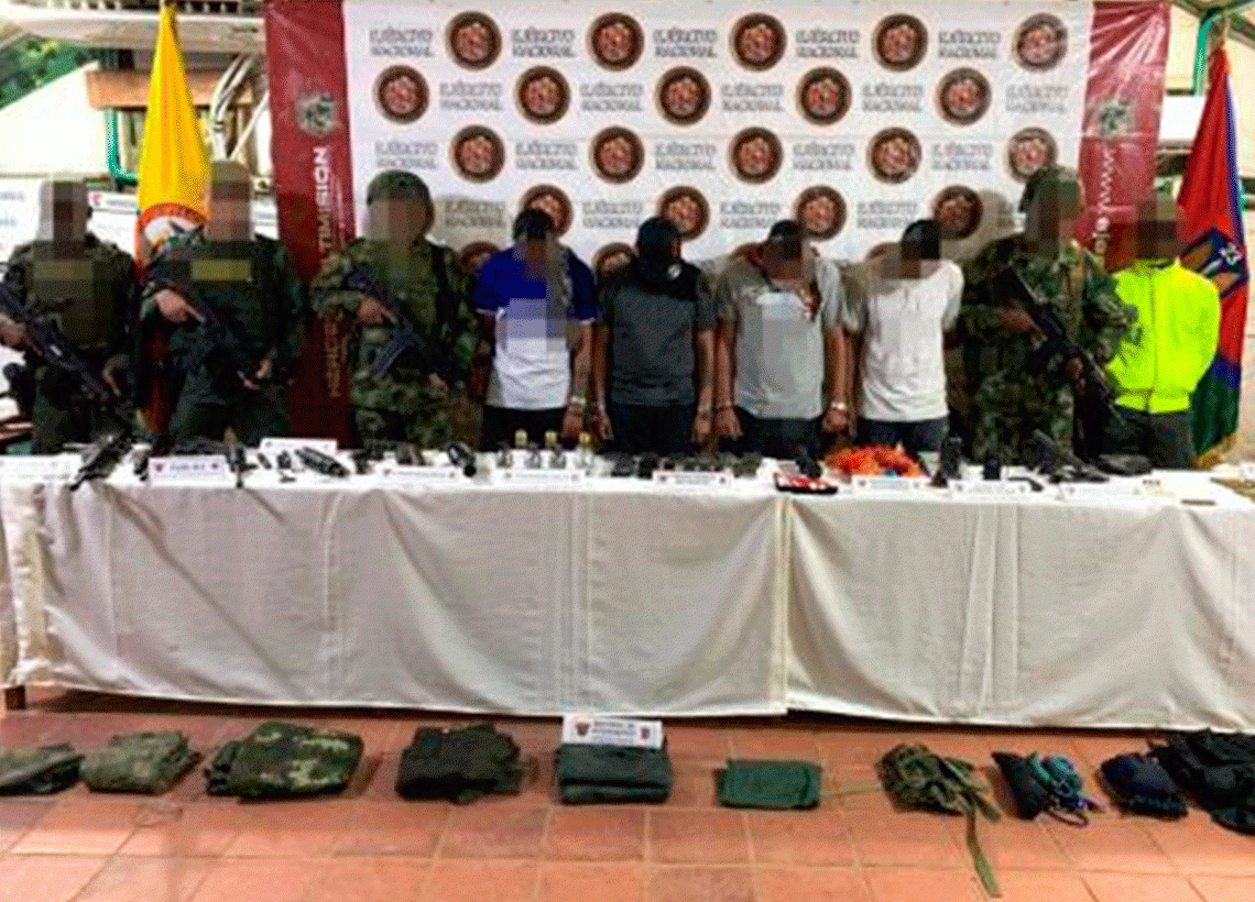 Capturado los señaladas segundo, tercer y cuarto cabecillas de la subestructura Tarazá del Eln en el Bajo Cauca antioqueño