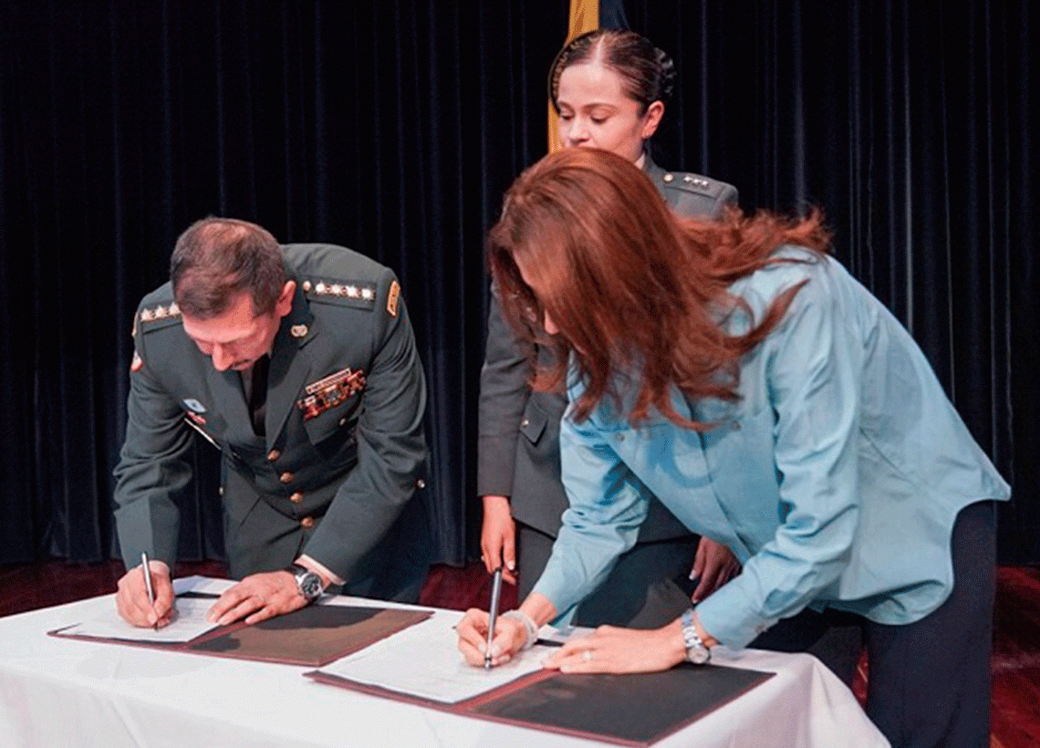 Ejército firma convenio con el ICBF para ejecutar estratégicas en favor de niños y adolescentes