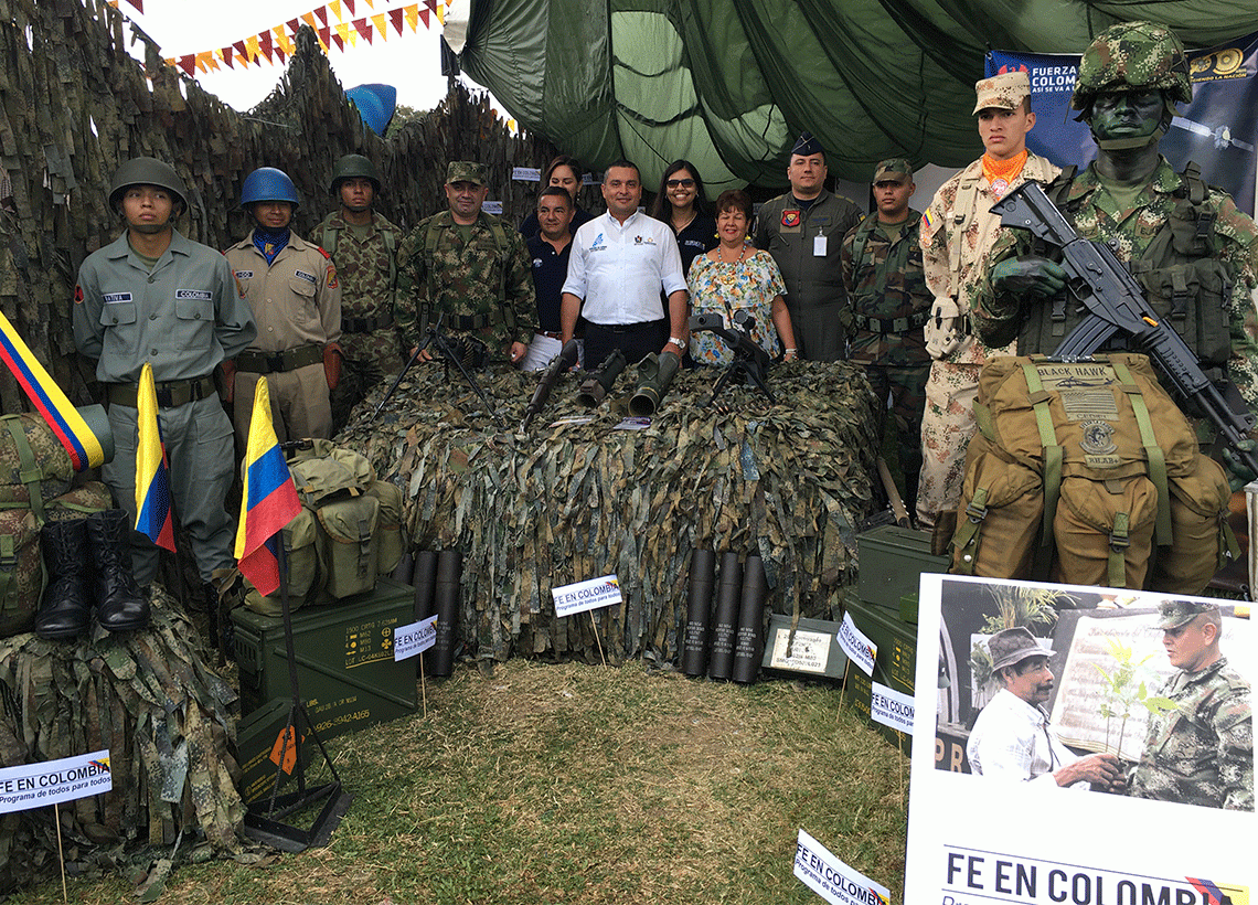 Ejército y Fe en Colombia participan en la rendición de cuentas del gobierno departamental del Tolima