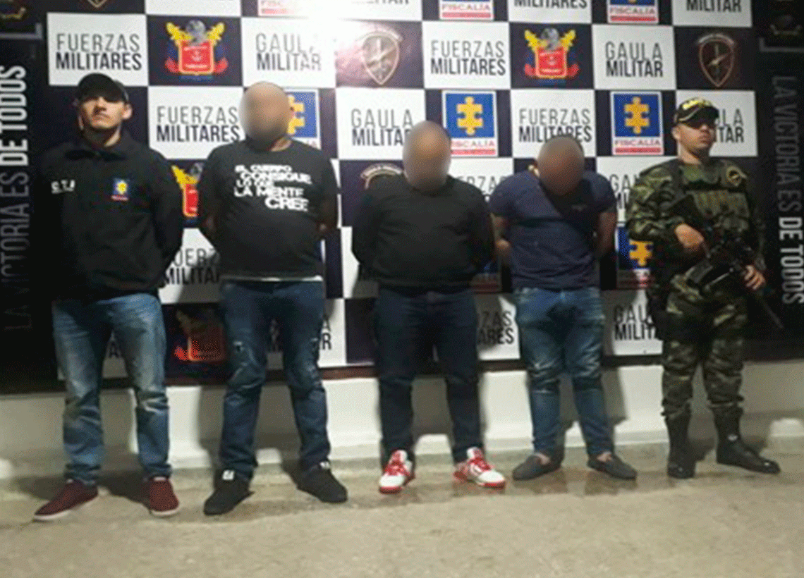 Gaula Militar Cundinamarca capturó a cuatro integrantes del ‘Clan del Golfo’