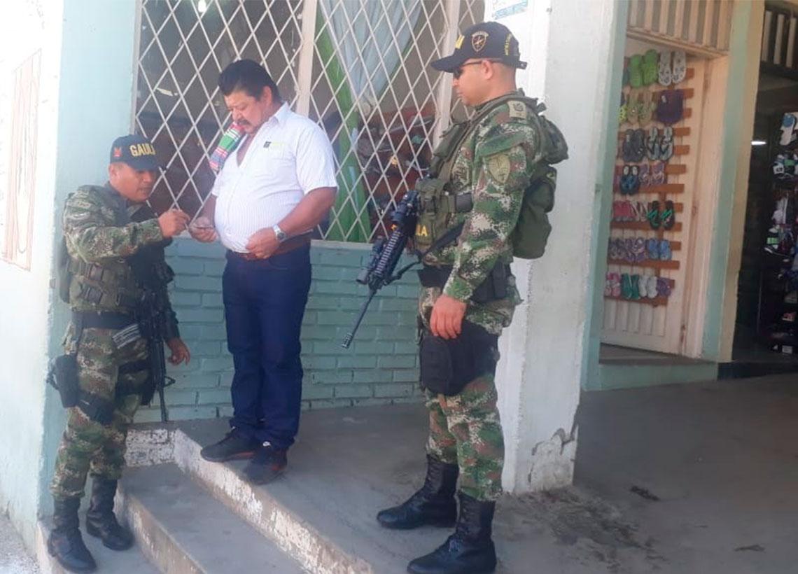 Novena Brigada fortalece campaña antiextorsión en Algeciras Huila