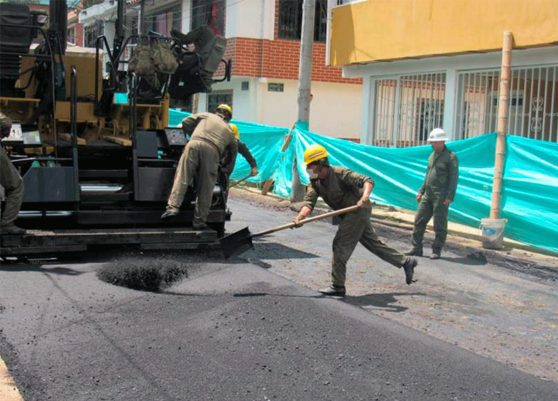 Con grandes obras Ingenieros Militares trabajan por el progreso de Ibagué
