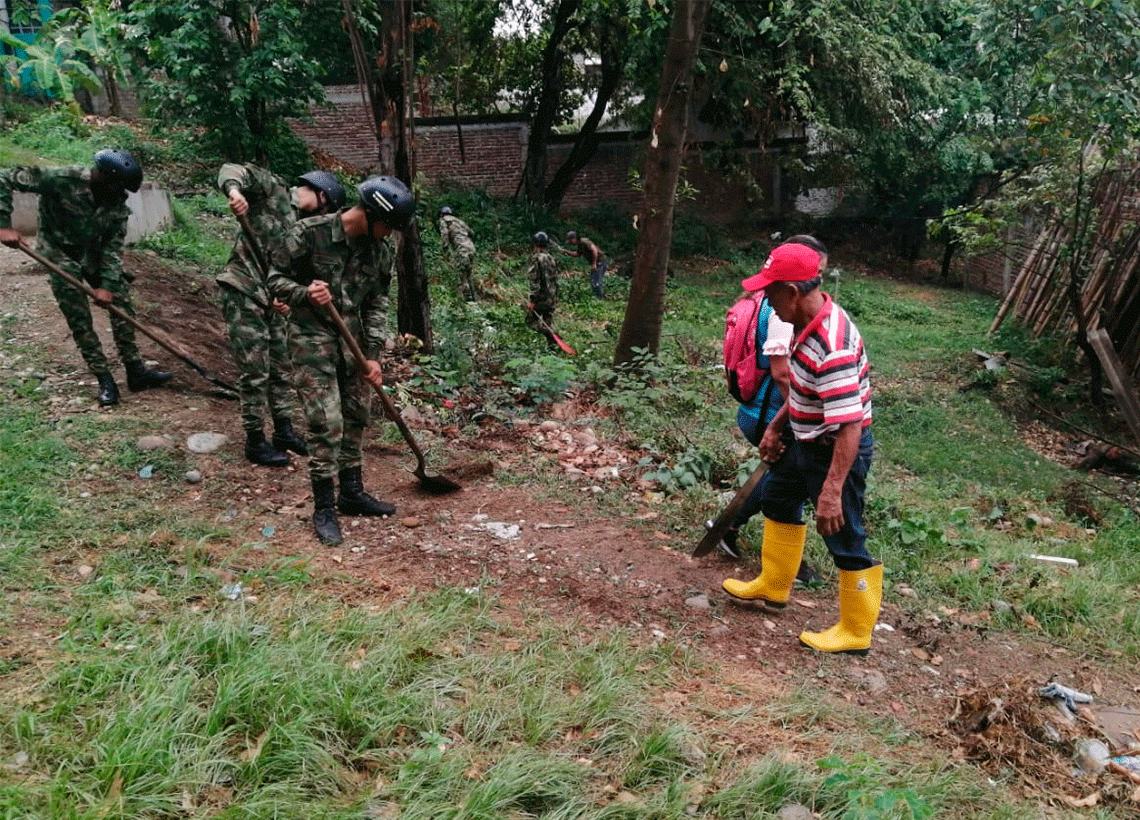 Jornada ambiental en pro de la comunidad del 7 de agosto, en Neiva, Huila
