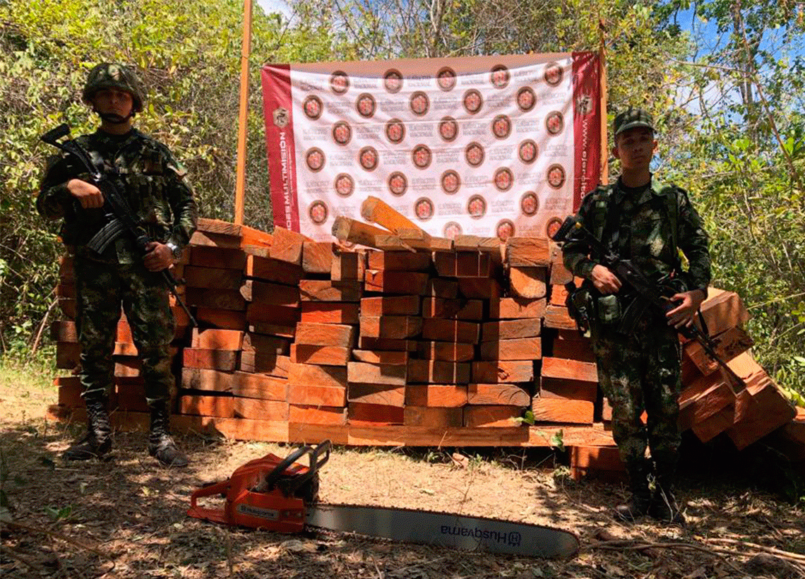 Operación ‘Artemisa’ arrojó cuatro capturas y la incautación de madera en el Huila