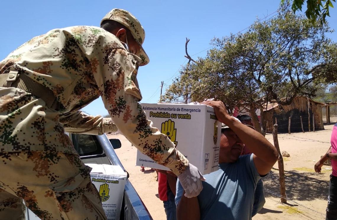 Comunidades indígenas de La Guajira recibieron apoyo del Ejército y entidades públicas y privadas