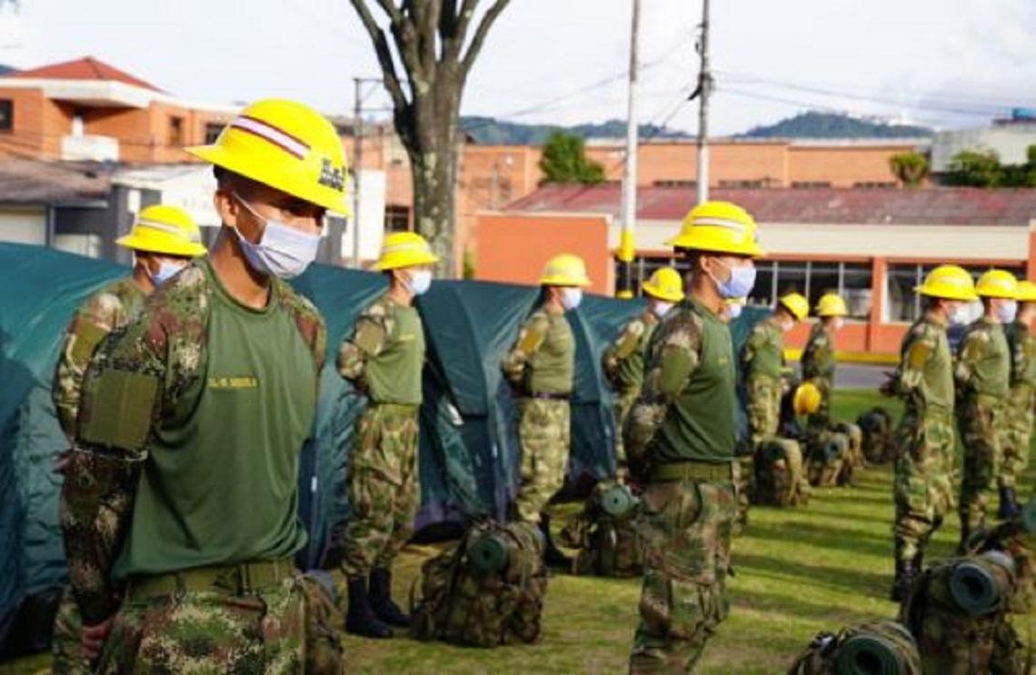 90 soldados más del Ejército Nacional refuerzan operación humanitaria en San Andrés y Providencia