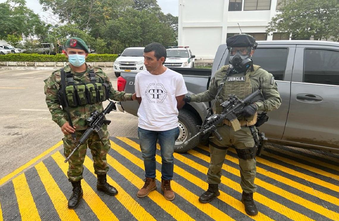Ejército Nacional captura cabecilla principal del GAO residial, E-4 en Tibú, Norte de Santander