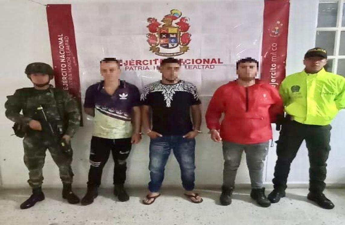 Capturados tres presuntos integrantes de las disidencias Adán Izquierdo en Sevilla, Valle del Cauca 