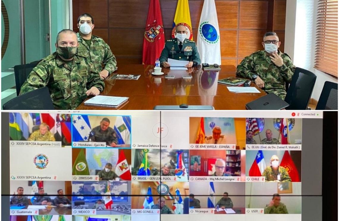 Conferencia de Ejércitos Americanos resaltó apoyos realizado por los ejércitos en pandemia covid-19