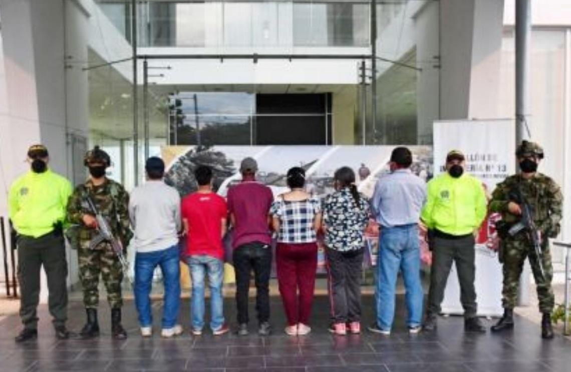 Seis integrantes del GAO Eln fueron capturados en una operación contra el frente Efraín Pabón Pabón