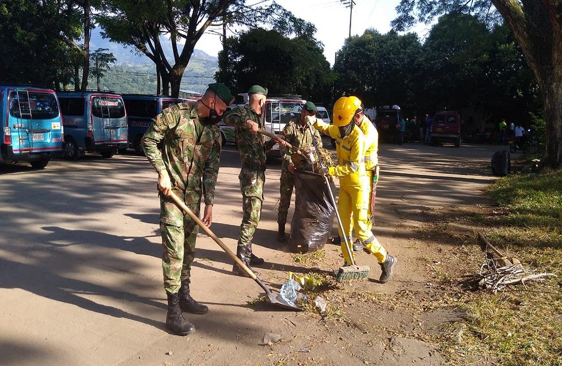 Ejército Nacional adelantó jornada de embellecimiento en Sardinata, Norte de Santander
