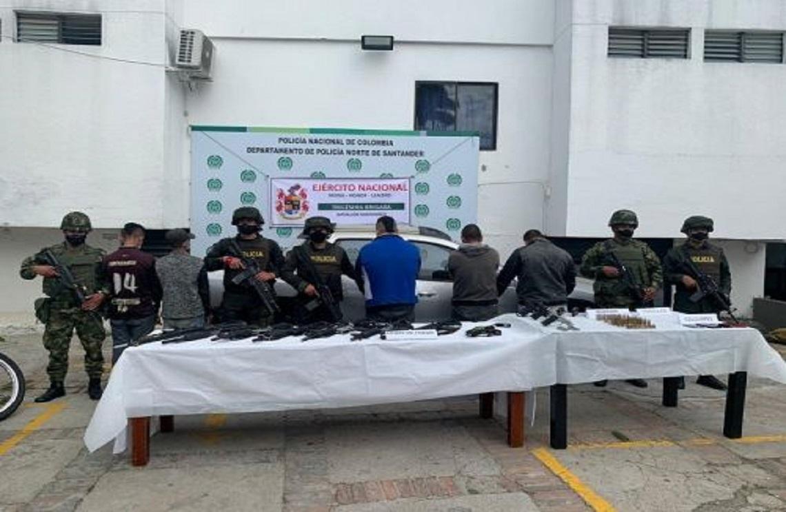 Golpe contra el GAO Pelusos, en Ocaña, deja 5 capturados y arsenal de guerra incautado