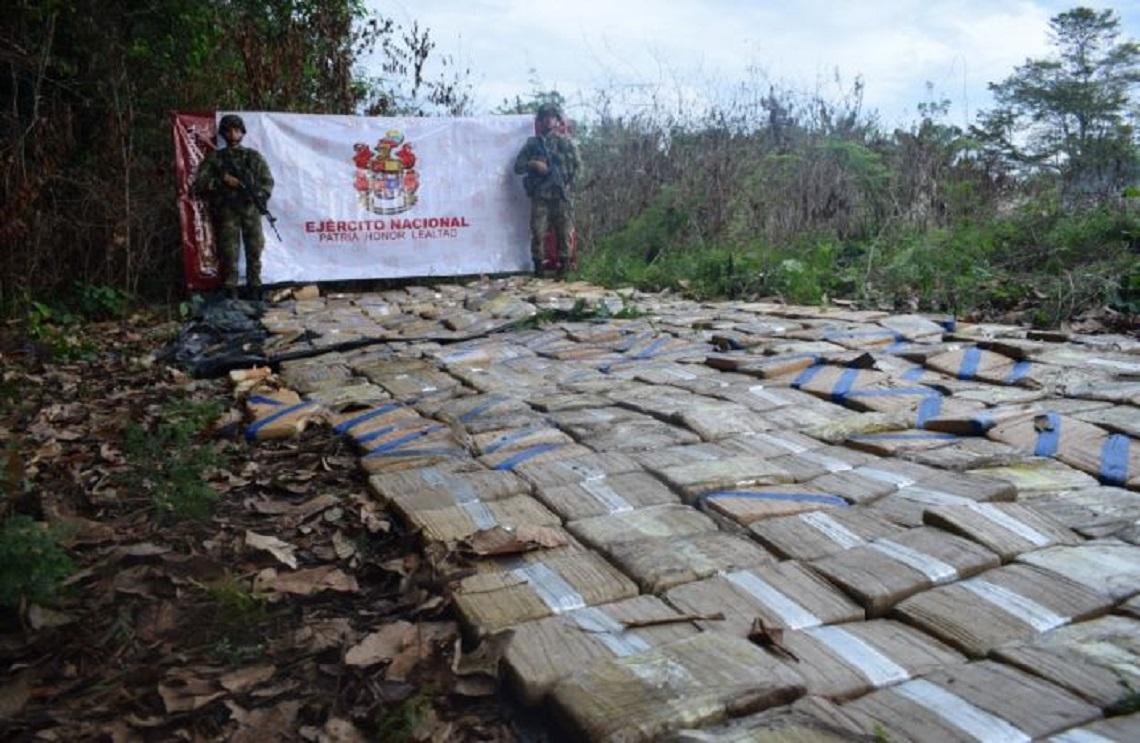 Ejército Nacional incauta media tonelada de marihuana en Miraflores, Guaviare