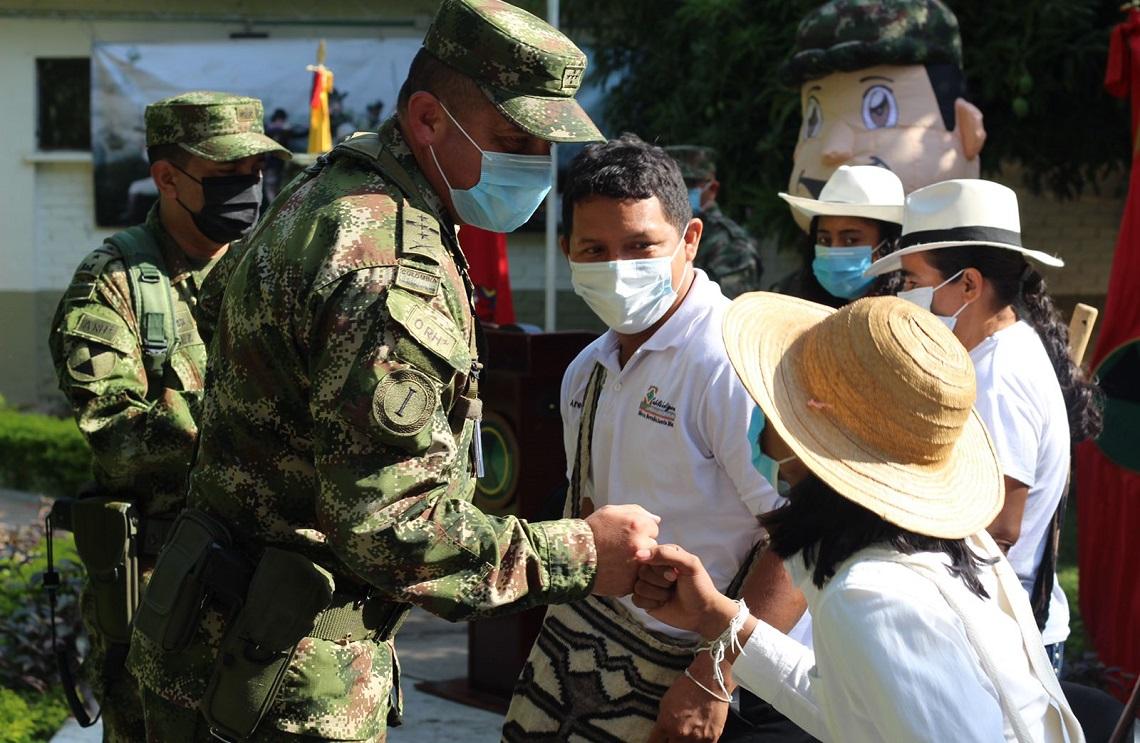  120 suboficiales del Ejército Nacional ascendieron en los departamentos del Cesar y La Guajira