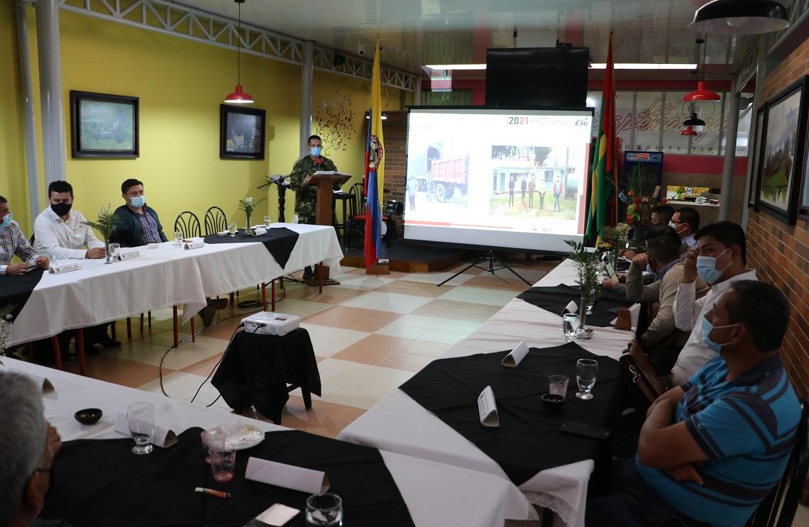 Positivo balance de seguridad arrojó reunión con 10 alcaldes de la Provincia de García Rovira y el Ejército Nacional 