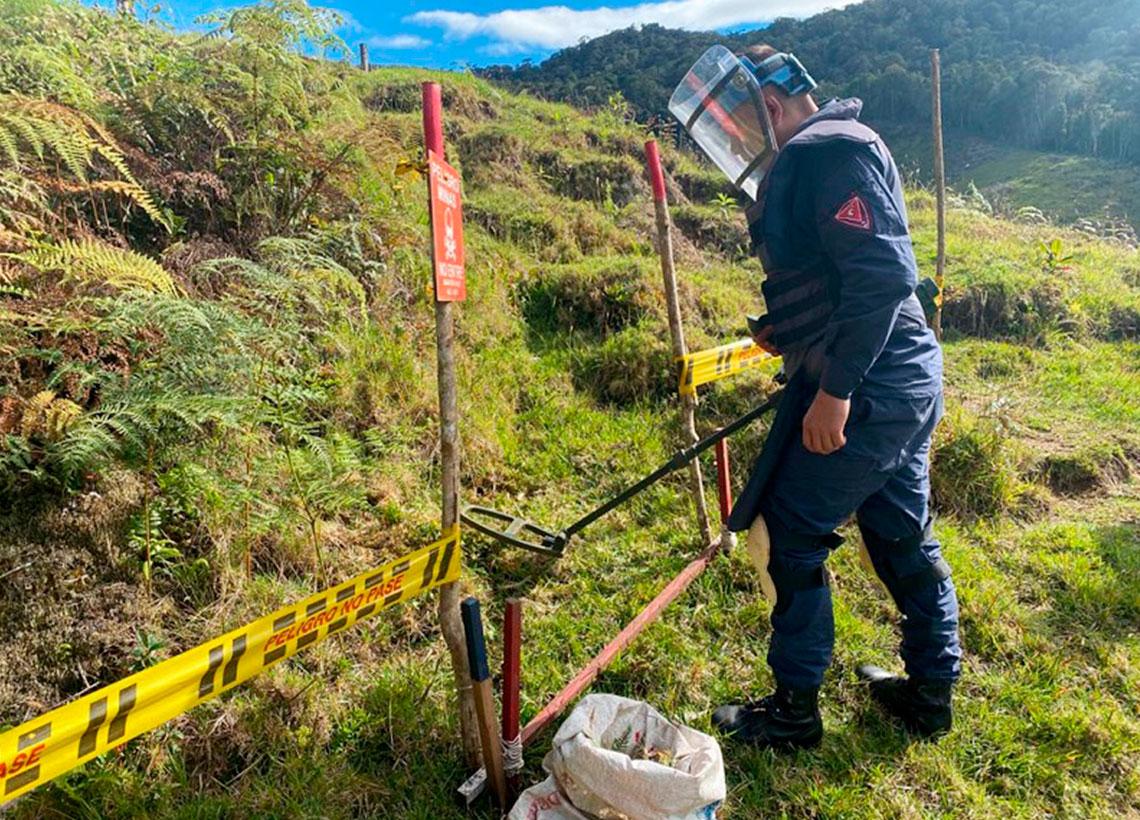 La vereda San Miguel, de Planadas, en el Tolima, libre de minas antipersonal 
