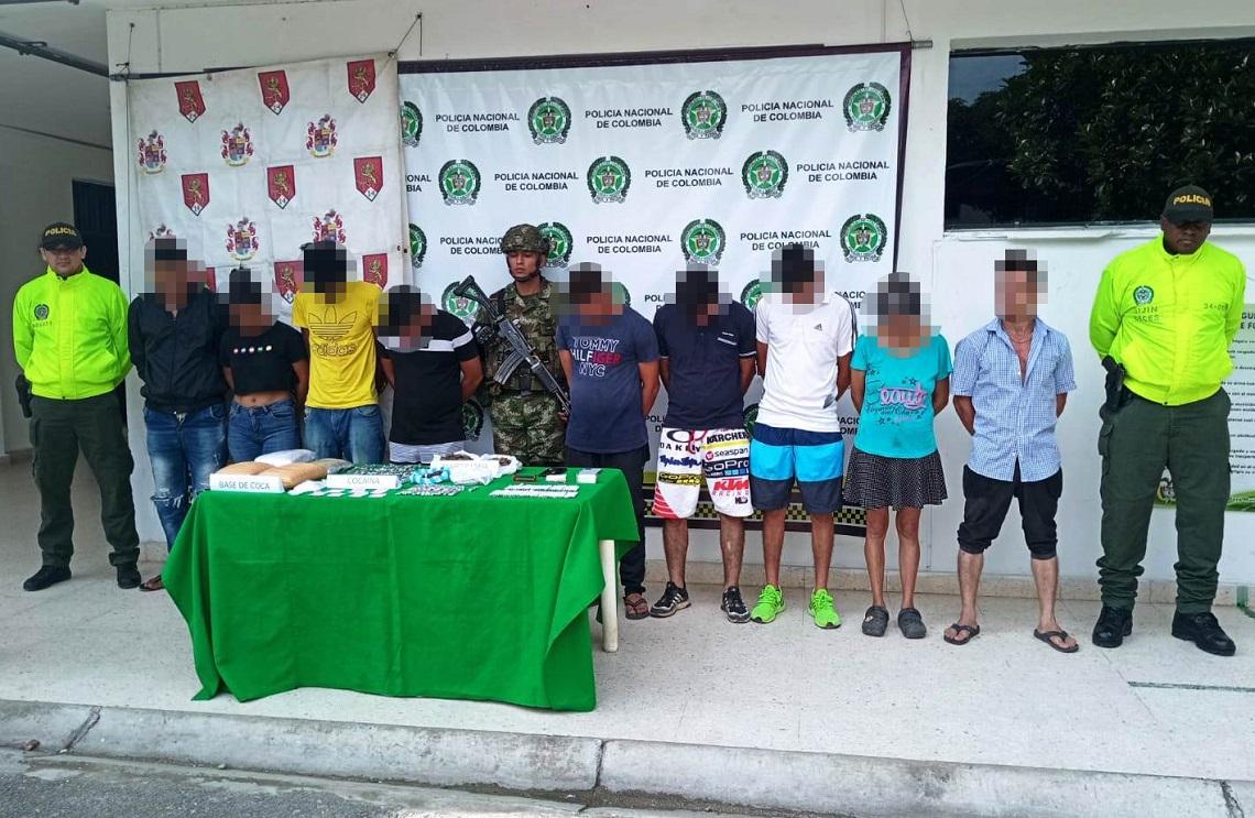 Capturados 10 presuntos integrantes de la banda delincuencial El Combo del Zurdo, en Aguachica, Cesar