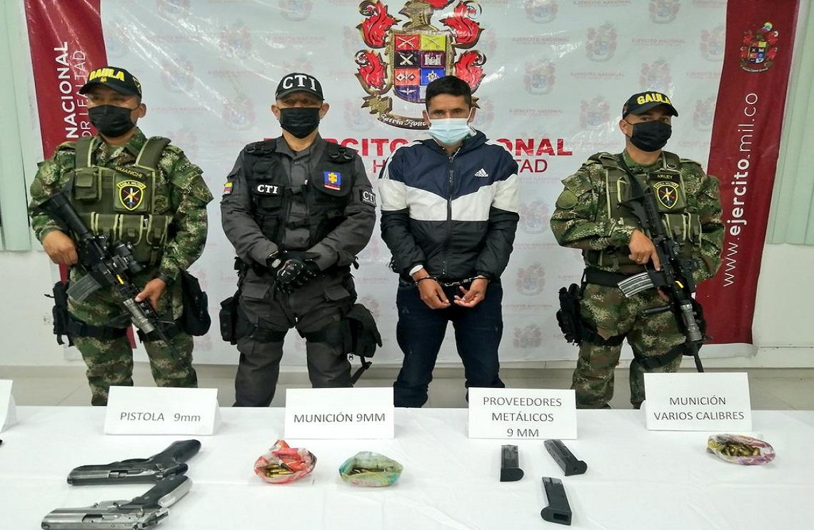 Ejército Nacional captura a alias Míller, máximo cabecilla del GAO residual Frente Ismael Ruiz