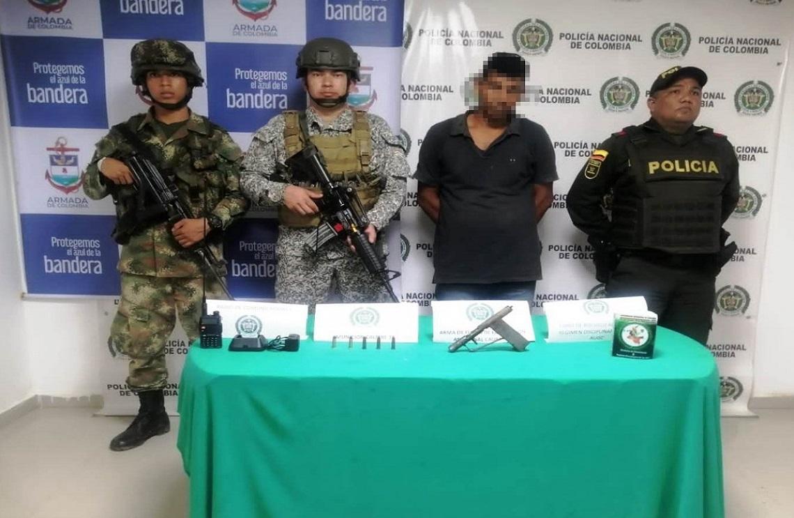 Capturados alias ‘El Gordo’, y un sujeto más, presuntos responsables de alteraciones de orden público en el sur de Bolívar