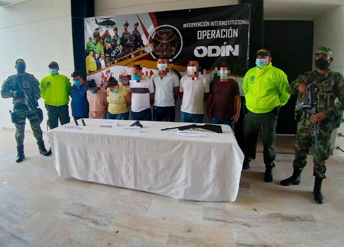 Ejército Nacional capturó a siete integrantes de los Pachencas en el Magdalena