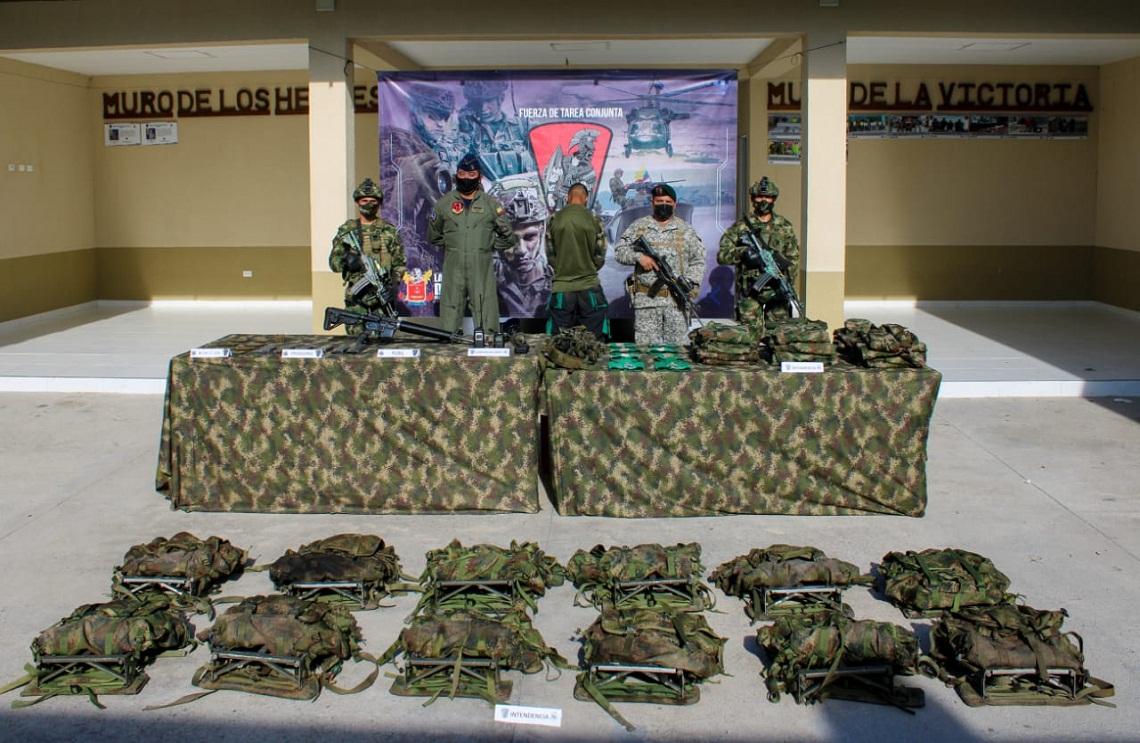 Ejército Nacional y Fuerza Aérea Colombiana capturaron a presunto integrante del GAO Clan del Golfo