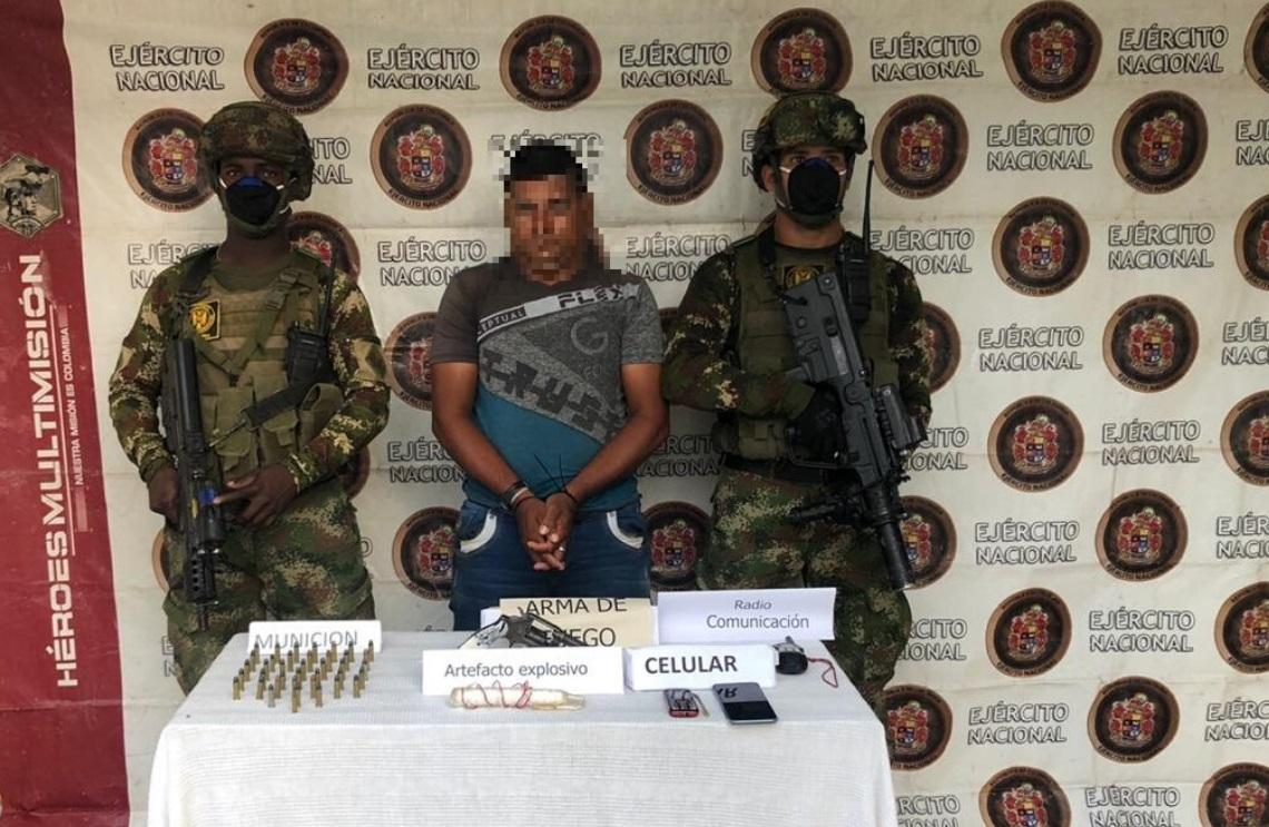 Ejército capturó a cabecilla urbano del GAO Clan del Golfo, en Puerto Libertador, Córdoba