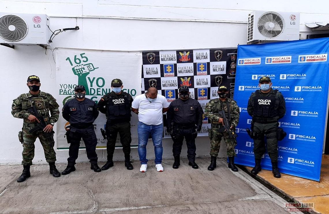 Capturado el principal cabecilla de zona del GAO Clan del Golfo en Yopal, Casanare