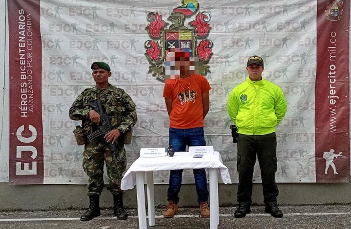 Ejército Nacional capturó a alias ‘El Flaco’, integrante del Clan del Golfo, en Cáceres, Antioquia