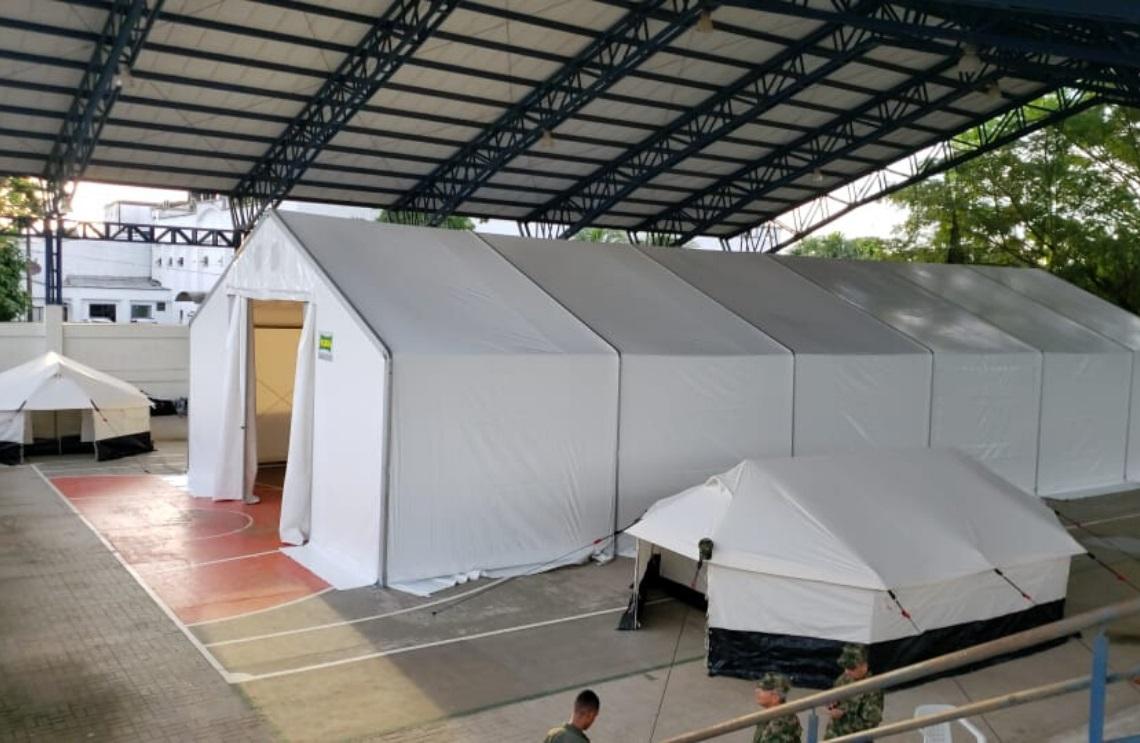 Ejército Nacional entregó carpa tipo hospital para atención de covid-19 en Vaupés