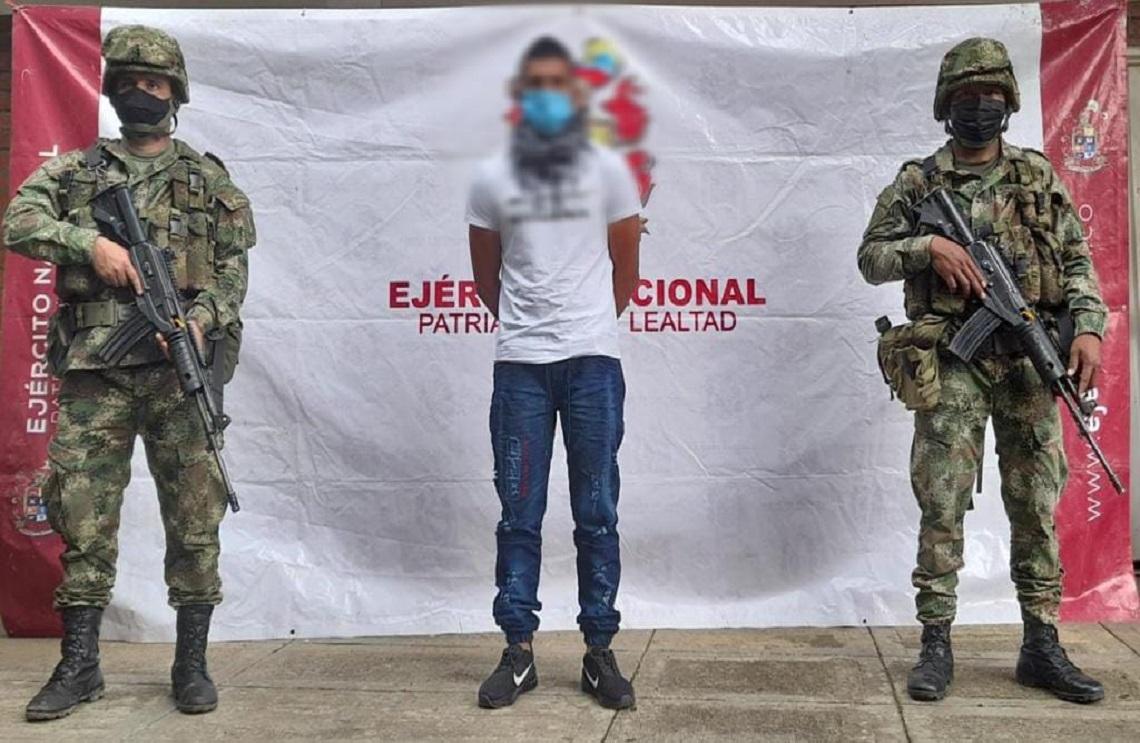 Capturado alias David o Solterosky, señalado de ser integrante del GAO-r Dagoberto Ramos Ortiz
