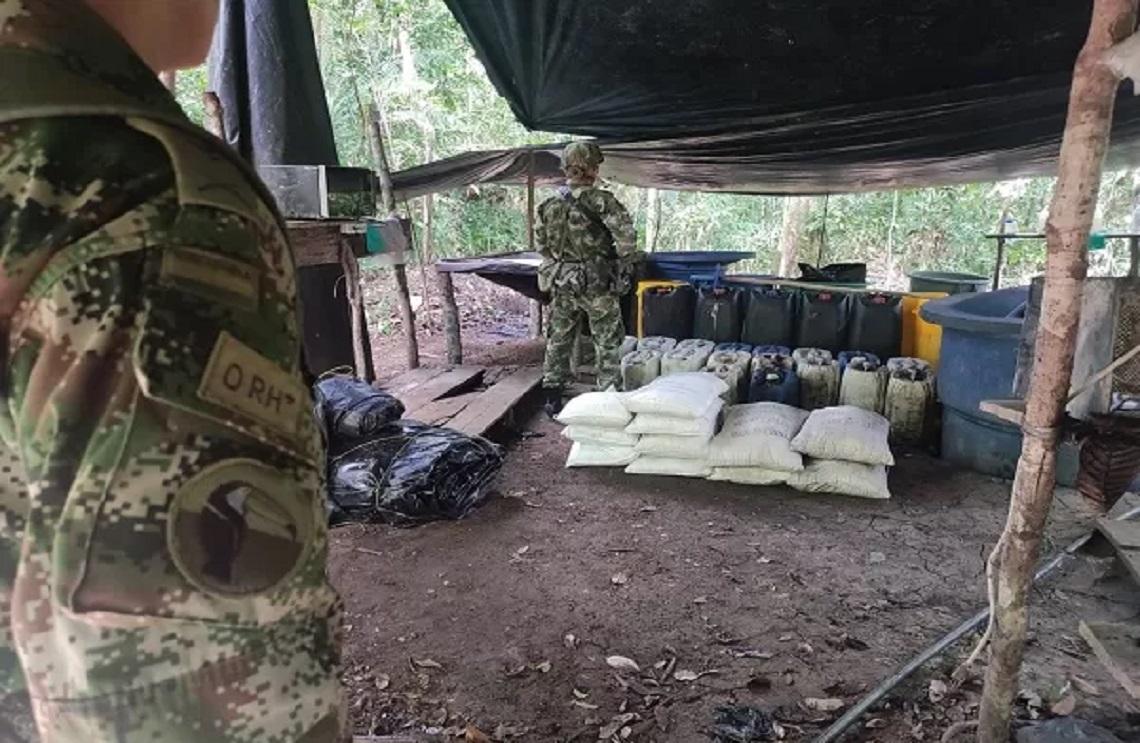 En el Guaviare, Ejército Nacional continúa debilitando la cadena del narcotráfico