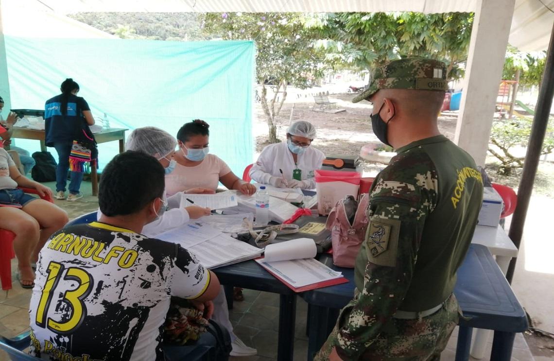 Ejército Nacional continúa trabajando en beneficio de Los Canelos en el sur de Bolívar