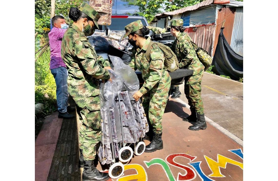 En Villavicencio, Ejército Nacional entregó bienestar a población vulnerable