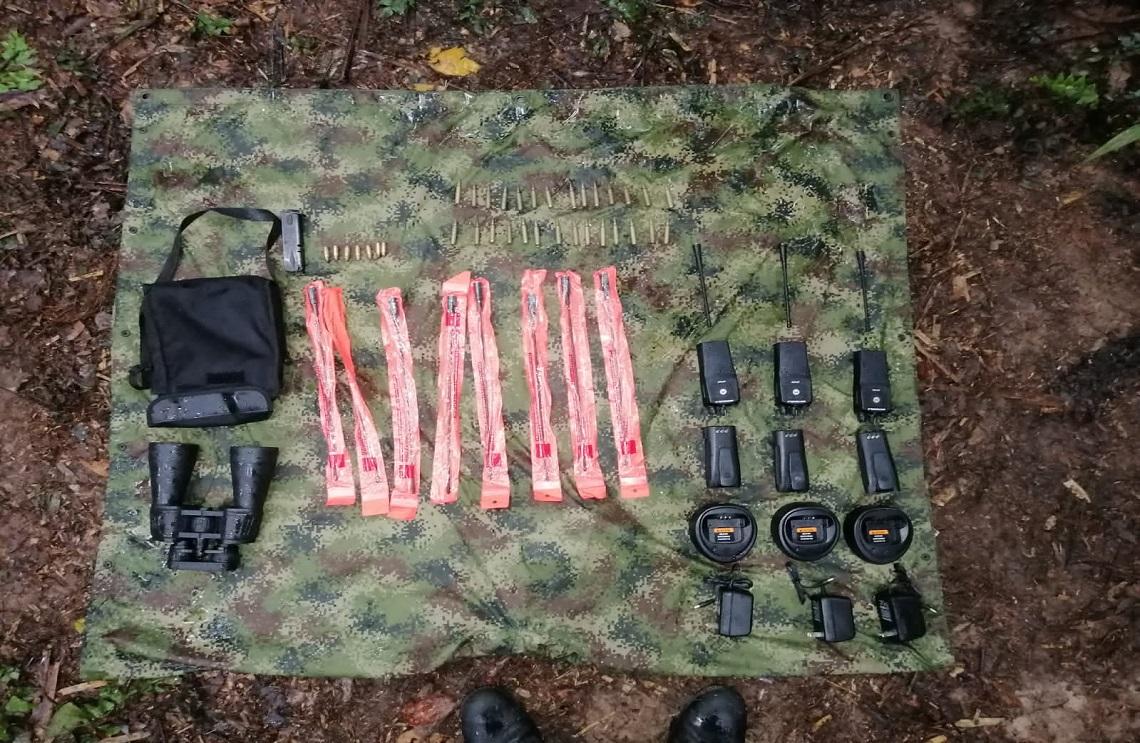 Ejército Nacional halla depósito ilegal del GAOr-E-10 en Puerto Rondón, Arauca