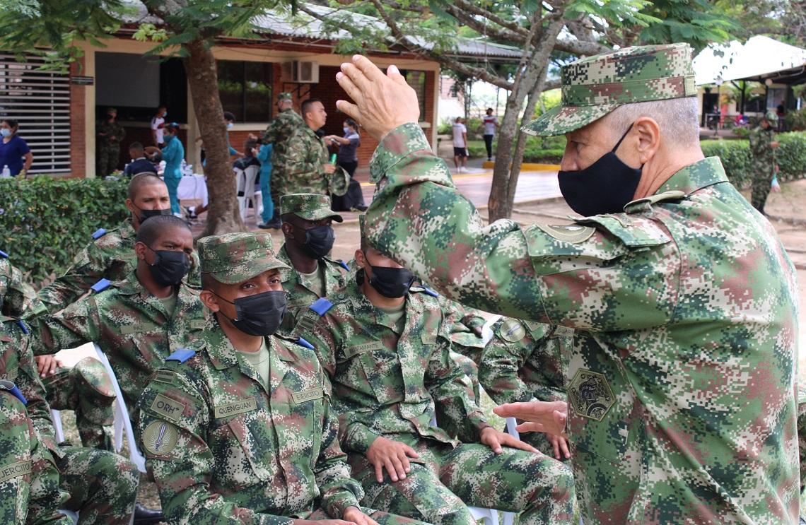 Soldados del Ejército Nocional son beneficiados con jornada de fortalecimiento institucional, en Tolemaida