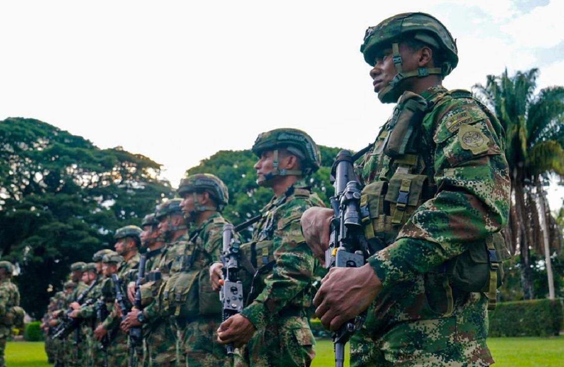 Dispositivo de seguridad desplegado por el Ejército Nacional en el departamento del Valle del Cauca