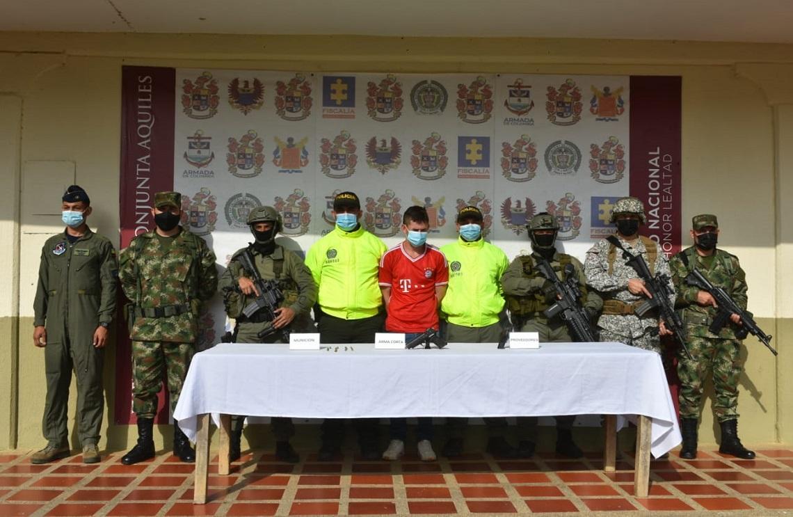 Fuerza Pública captura a alias Felipe, cabecilla del GAO Eln en el Bajo Cauca antioqueño