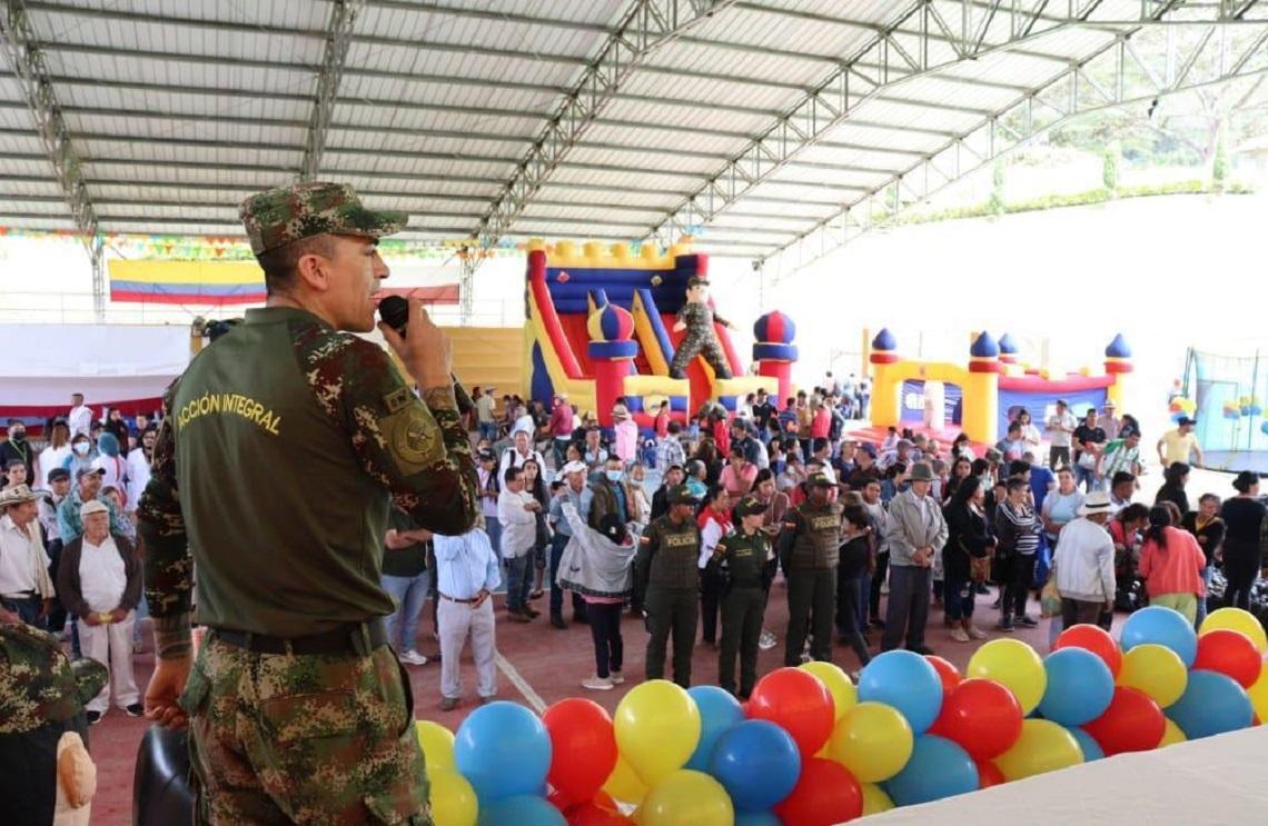 Ejército Nacional realizó jornada de apoyo al desarrollo en El Peñol, Nariño