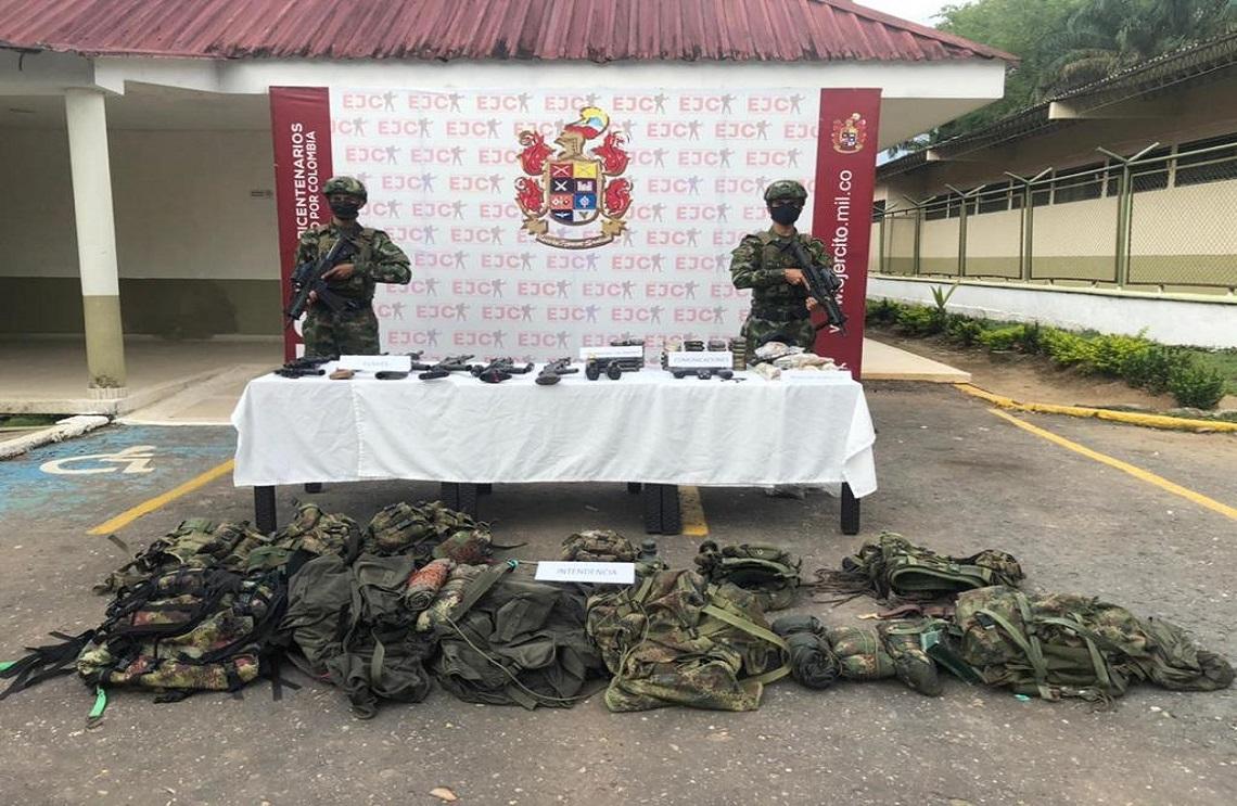 Por presión de tropas de las Fuerzas Militares se sometieron 7 integrantes del GAO residual Carolina Ramírez