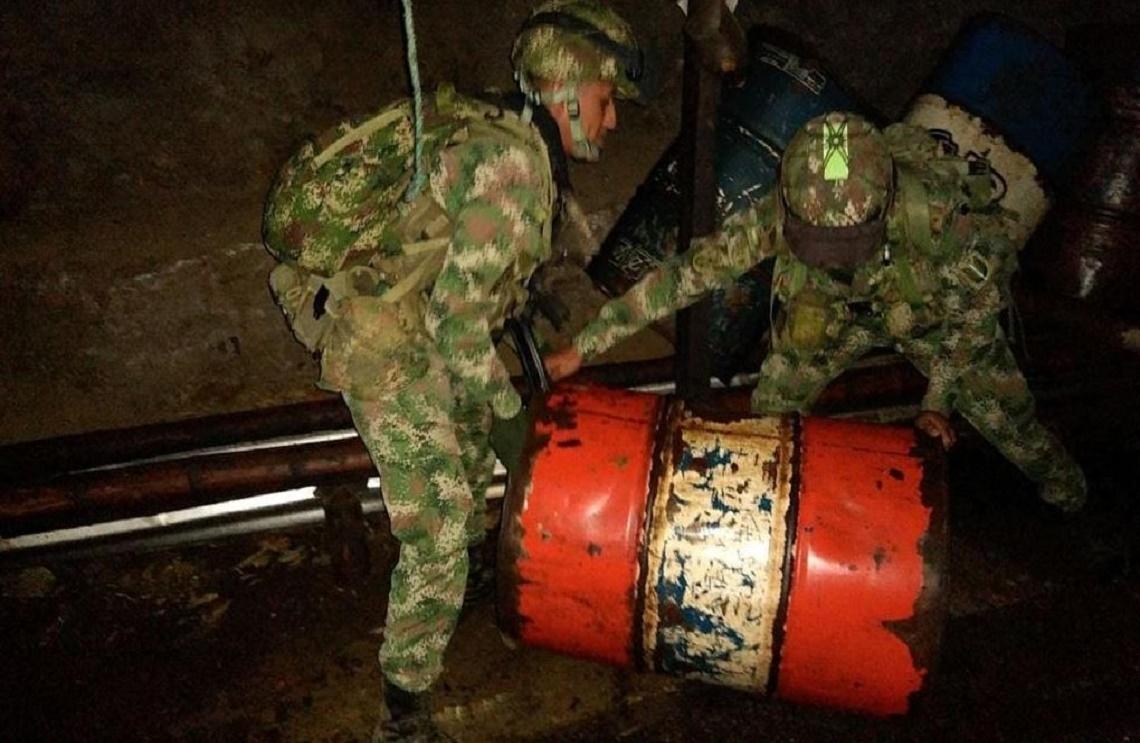 Ejército Nacional ubica laboratorio ilegal con media tonelada de cocaína en Buenos Aires, Cauca