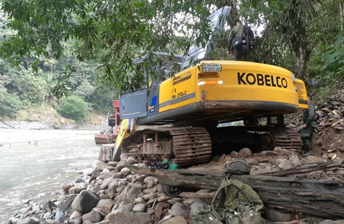 Ejército Nacional destruyó en Dabeiba, Antioquia, mina ilegal del Clan del Golfo