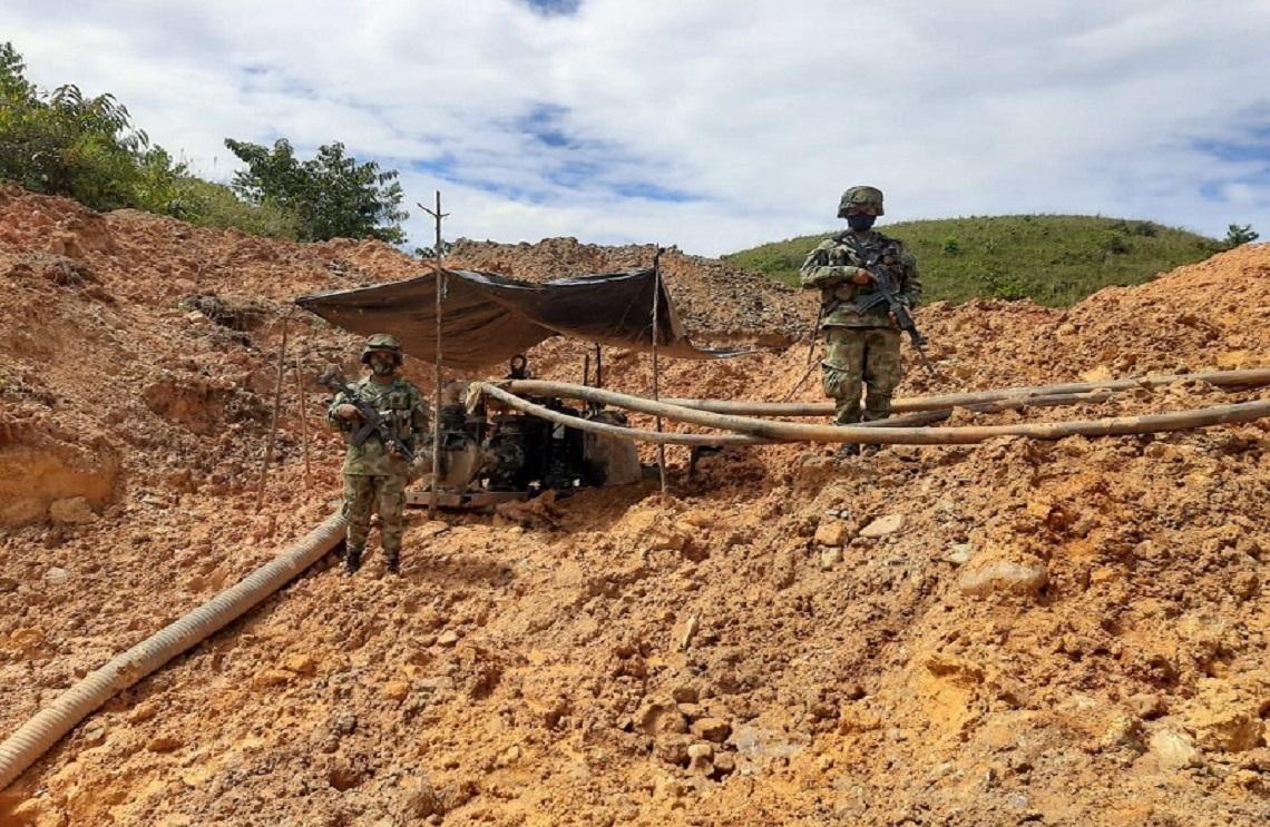 Positivo balance de la operación Creta contra la explotación de yacimientos mineros en Buriticá, Antioquia